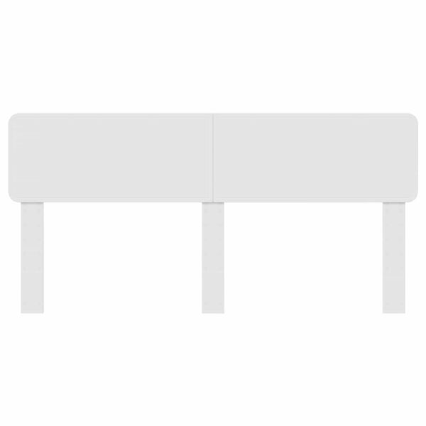 vidaXL Galvgalis Spīdīga Balta 200 cm Inženierijas koks