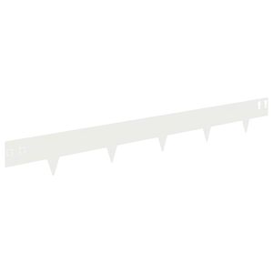 vidaXL Zāliena Apmale 30 gab. 100 x 12 cm Tērauds Balts