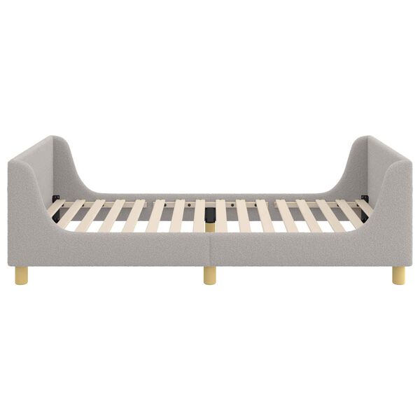vidaXL Bērnu gultas rāmis ar galvgali Gai&scaron;i pelēks 80 x 200 cm