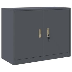 vidaXL Skapītis Antracīts 90 x 40 x 70 cm Tērauds