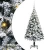 vidaXL Mākslīgā Ziemassvētku eglīte su 150 LED ar statīvu Balts 120 cm