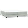 vidaXL Box Spring Gulta bez matrača Gai&scaron;i pelēka 200x220 cm samts