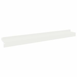 vidaXL Zāliena Apmale 10 gab. 100 x 10 x 8 cm Tērauds Balts