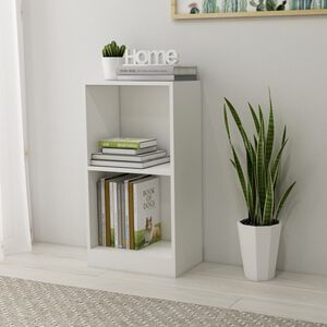 vidaXL grāmatu plaukts, balts, 40x24x75 cm, inženierijas koks