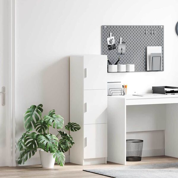 vidaXL Augstais skapītis Balts 31.5 x 32 x 122.5 cm