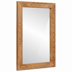 vidaXL sienas spogulis 70 x 50 cm Inženierijas koks un stikls