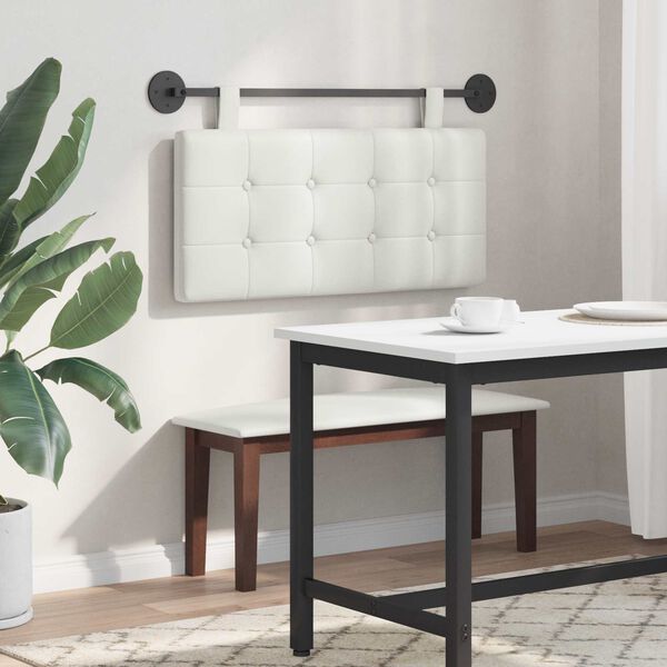 vidaXL Karājo&scaron;s galvgalis Balts 100 x 55 x 5 cm Mākslīgā āda