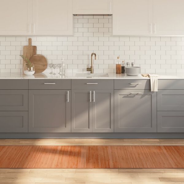 vidaXL paklājs, taisnstūra forma, brūns, 70x300 cm, bambuss