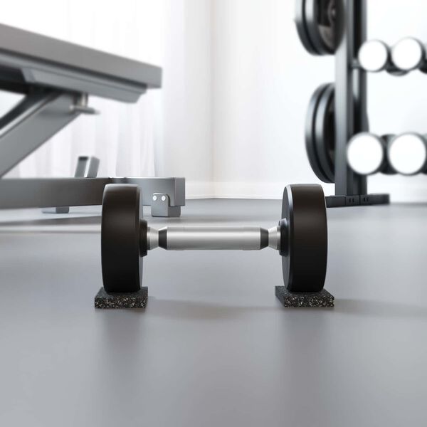 vidaXL Gumijas rullis Melna Gumija