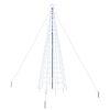 vidaXL LED Ziemassvētku koks EKENAS 400 cm 800 LED Vēsi balts Tērauds