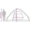 vidaXL ģimenes telts 6 personām, olīvu zaļa, ūdensnecaurlaidīga