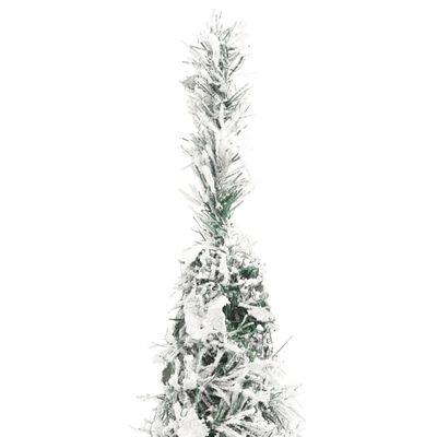 vidaXL mākslīgā Ziemassvētku egle ar sniegu, 50 LED, 120 cm