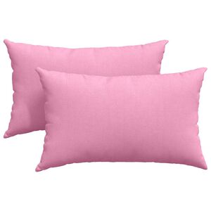 vidaXL Dīvāna spilveni 2 pcs Rozā 50 x 30 cm audums
