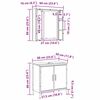 vidaXL Vannas istabas mēbeļu komplekts 2 pcs Brūna Inženierijas koks
