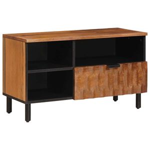 vidaXL Televizora skapī&scaron;a Akācijas brūnais apdare 80 x 33 x 46 cm