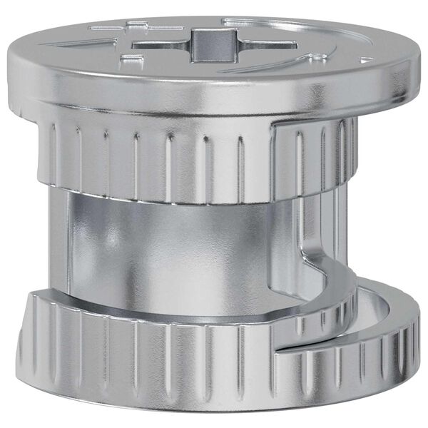 vidaXL Kameru bloķē&scaron;anas uzgriežņi 2 pcs Sudraba 15 x 11,5 mm Tērauds