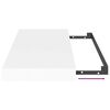 vidaXL sienas plaukts, balts, 50x23x3,8 cm, MDF