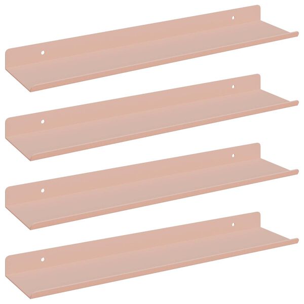 vidaXL Peldējo&scaron;ais plaukts 4 pcs Rozā 40 x 8,5 x 2,5 cm Tērauds