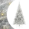 vidaXL Mākslīgais LED Ziemassvētku eglīte Sudraba 210 cm PET