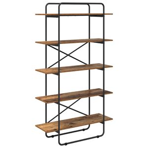 vidaXL Grāmatu plaukts 5 līmeņi 100 x 35 x 175,5 cm PB Ozolkoks