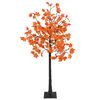 vidaXL LED kļavas Ziemassvētku eglīte Brūna 22 x 22 x 150 cm Plastmasa