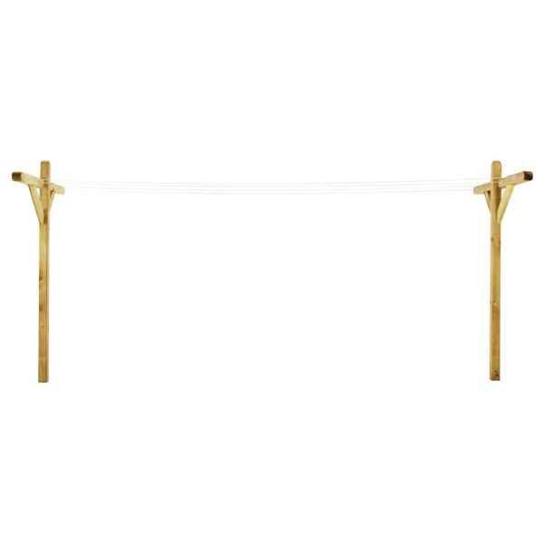 vidaXL āra veļas žāvētāji, 2 gab., 120x170 cm, impregnēts priedes koks