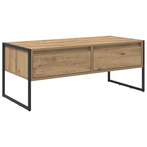 vidaXL Kafijas galdiņ&scaron; Mākslīgā ozola 100 x 46 x 40 cm