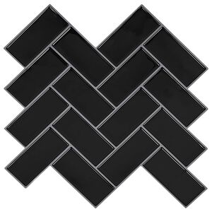 vidaXL Caurspīdīgas flīzes 10 gab. Melns 30 x 30 cm Poliuretāns un PET