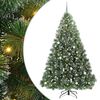 vidaXL Mākslīgā Ziemassvētku eglīte su 300 LED Zaļa 240 cm PE un PVC