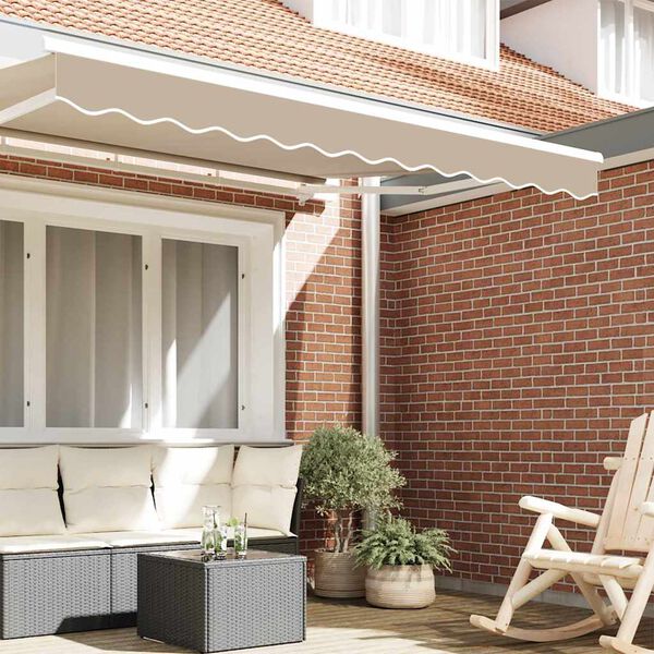 vidaXL Apgaismojo&scaron;s valance Bē&scaron;a 580 x 20 cm Audekls