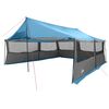 vidaXL Ģimenes telts Zila 600 x 400 x 268 cm Poliesters un tērauds
