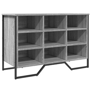 vidaXL apavu skapis, pelēka ozolkoka, 90x38x61,5 cm, inženierijas koks