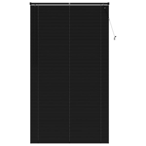 vidaXL Venēcijas žalūzija Regulējams Melna 213 x 120 cm PVC