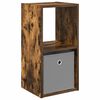 vidaXL Naktsgaldiņ&scaron; Dūmaka ozols 30,5 x 27 x 59,5 cm Inženierijas koks