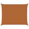 vidaXL Saules ēnas buras Oranžs un brūns 5 x 4 m