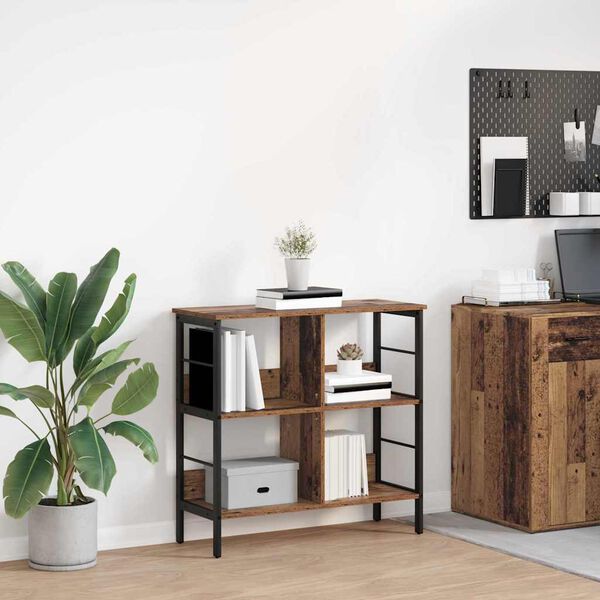 vidaXL Grāmatu plaukts Vecs koks 82 x 32 x 79 cm Inženierijas koks