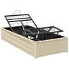vidaXL Elektriskā regulējamā gultas rāmis Krēmkrāsa 200 x 80 x 33,5 cm