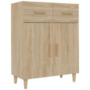 vidaXL kumode, ozolkoka krāsa, 69,5x34x89 cm, inženierijas koks