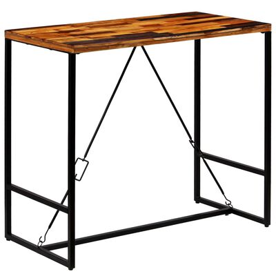 vidaXL bāra galds, 120x60x106 cm, pārstrādāts masīvkoks