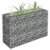 vidaXL gabions, augstā puķu kaste, cinkots tērauds, 90x30x60 cm