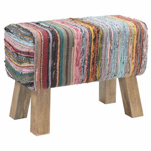 vidaXL sols 60 x 30 x 45 cm Īsta āda Daudzkrāsains