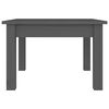 vidaXL kafijas galdiņ&scaron;, pelēks, 45x45x30 cm, priedes masīvkoks
