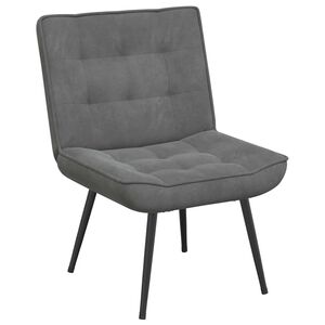 vidaXL Relaksējo&scaron;ais krēsls tum&scaron;i Pelēks 64x74x84 cm samts