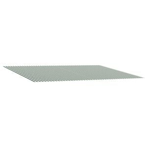 vidaXL Markīzes rezerves audums Zaļ&scaron; un balts 250 x 200 cm Poliesters