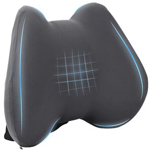 vidaXL Muguras spilvens Pelēks Atmiņas putas 40 x 32 x 14 cm