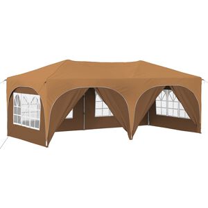 vidaXL Pop-up svinību teltis 575 x 288 x 245 cm Bē&scaron;a Oksforda audums