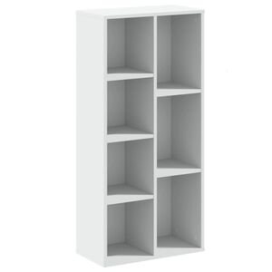 vidaXL grāmatu plaukts, balts, 50x25x105 cm, inženierijas koks
