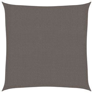 vidaXL HDPE saulessargs, 3.6x3.6 m, antracīta krāsā