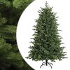 vidaXL Mākslīgā Saliekamā Ziemassvētku Egle 120 cm PVC un metāls Zaļa