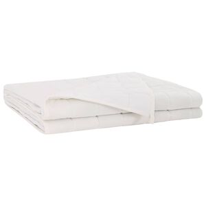 vidaXL Svars sega Balts 220 x 235 cm 15 kg 100% Kokvilna 205T